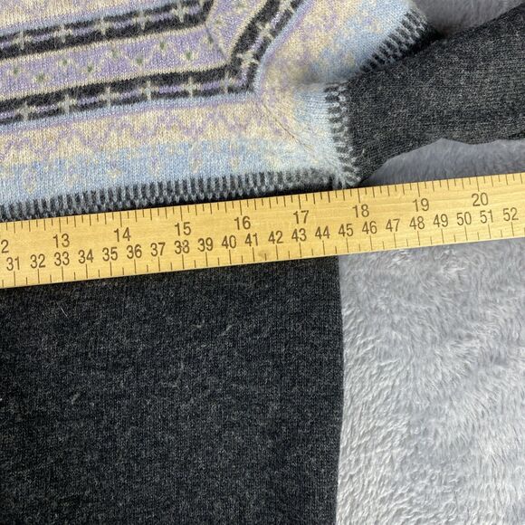 Vtg Lord & Taylor Sweater Fair Isle Nordic PM Women’s Lambswool Angora Y2K - Picture 6 of 7
